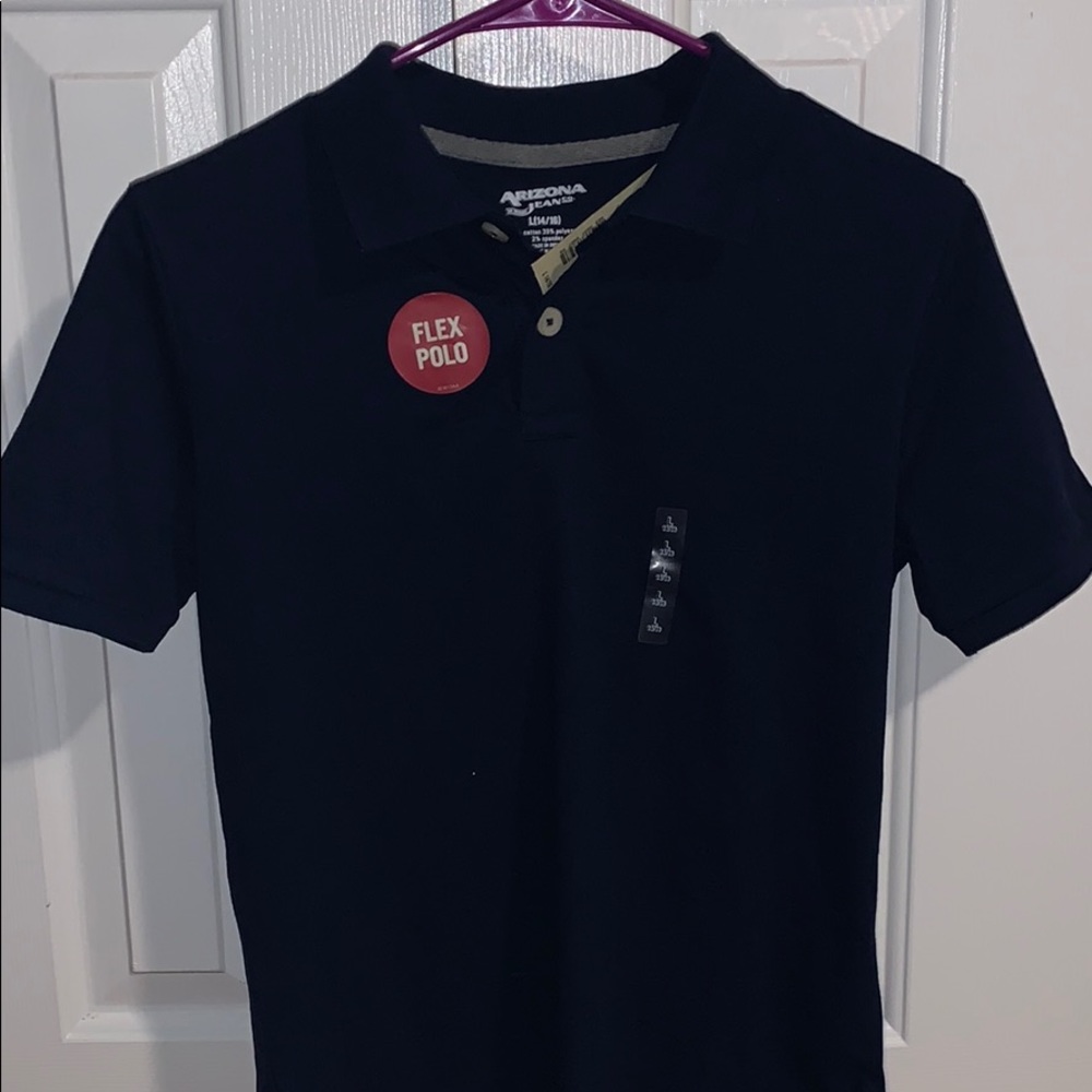 NWT Arizona Jeans Navy Polo